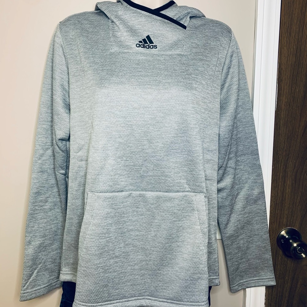 Adidas Team Issue Pullover Hoodie grey